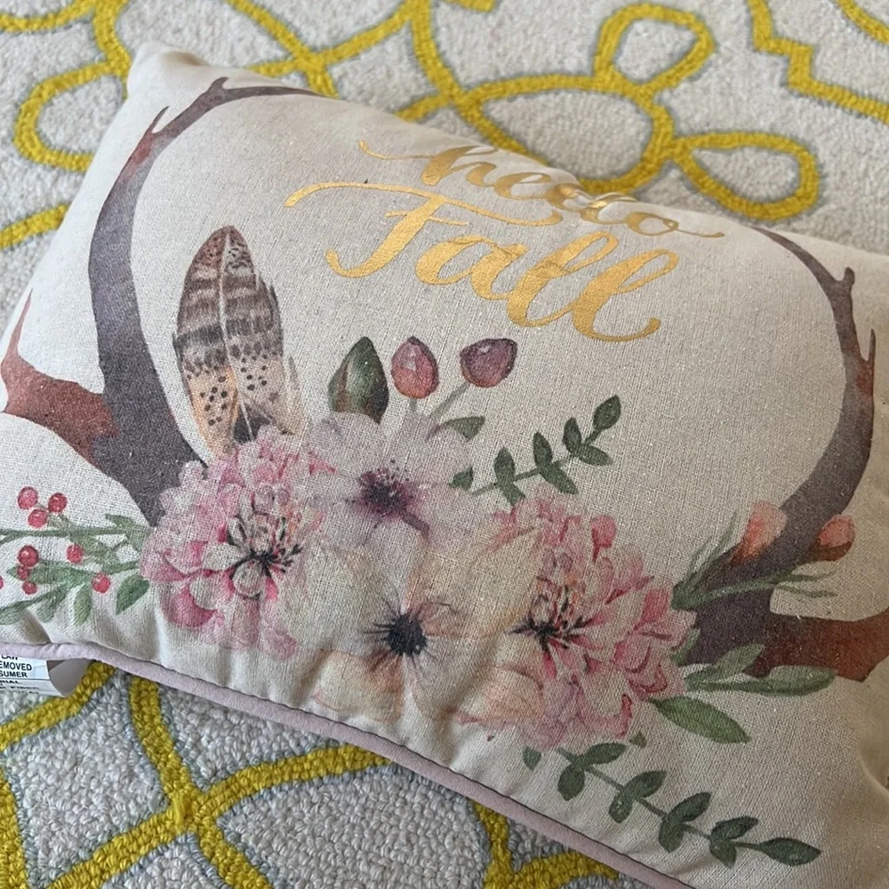 NWT Hello Fall Pillow